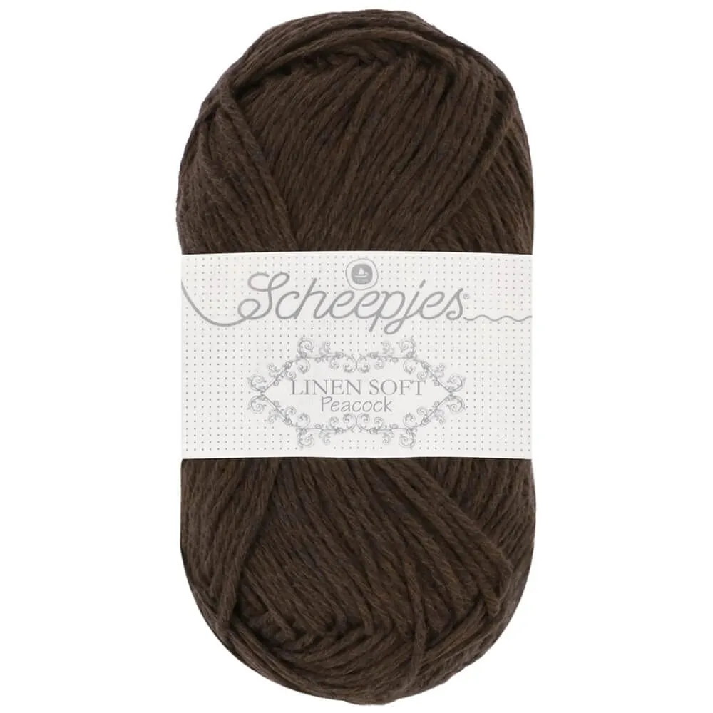 Scheepjes Linen Soft 619 Häkelgarn 50g grau matt