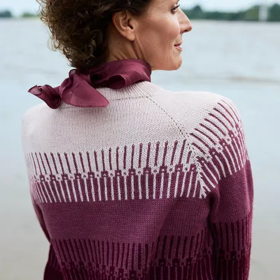 Rosy Green Wool Heather Drift Pullover Strickanleitung Cheeky Merino