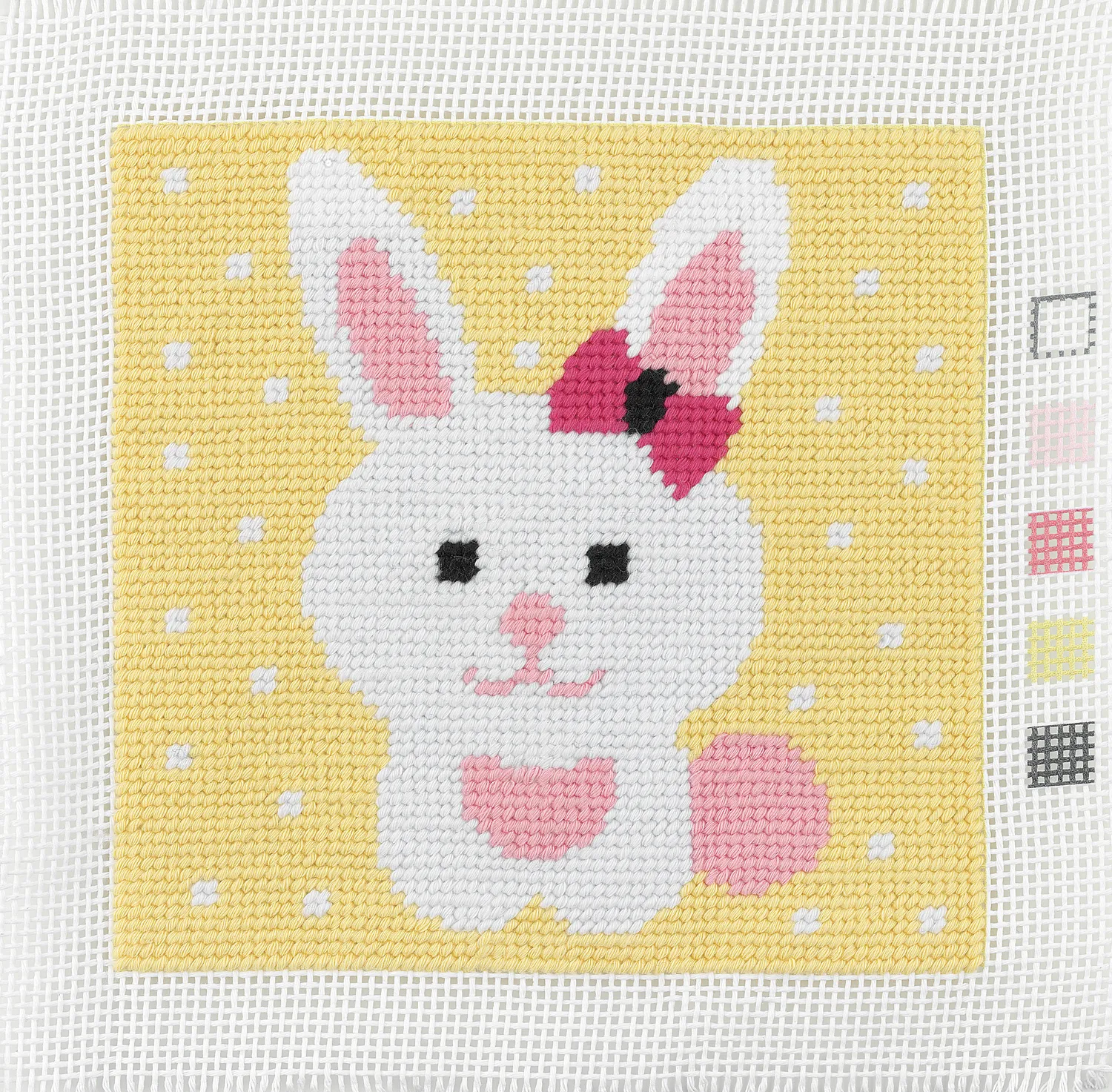 Anchor 1st Kit Beautiful Bunny Stickset Hase 15x15 cm