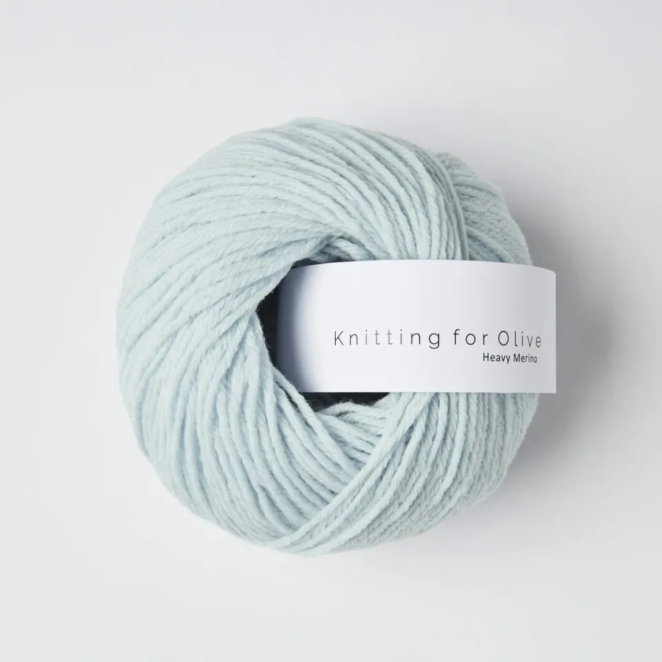 Knitting for Olive Heavy Merino Wolle Ice Blue Hellblau