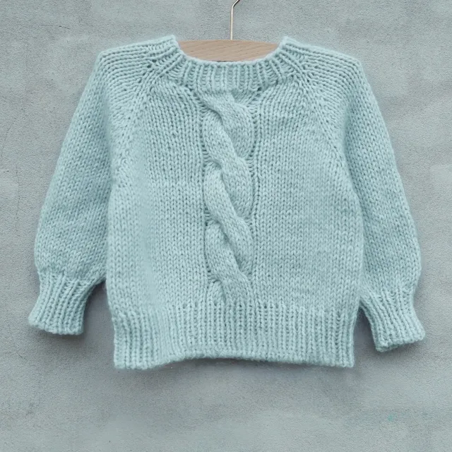 Knitting for Olive Morning Glory Sweater Kids Anleitung Zopf