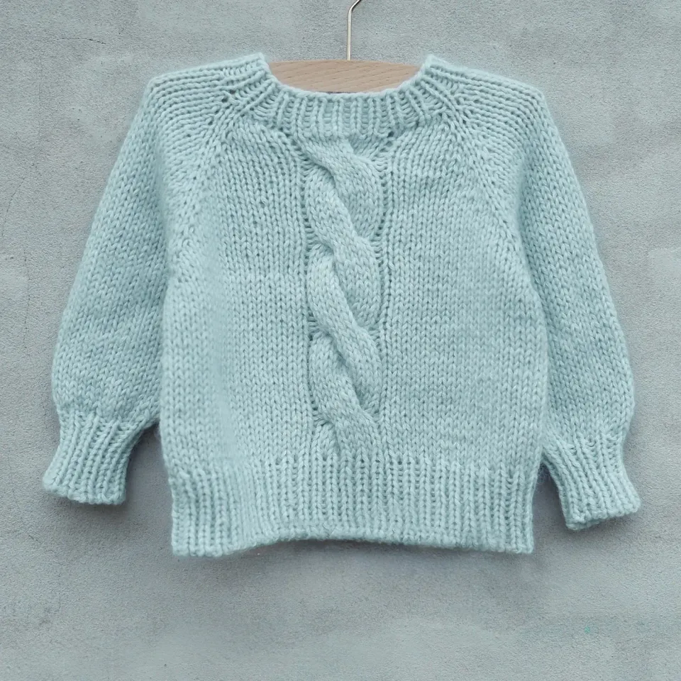 Knitting for Olive Morning Glory Sweater Kids Anleitung Zopf