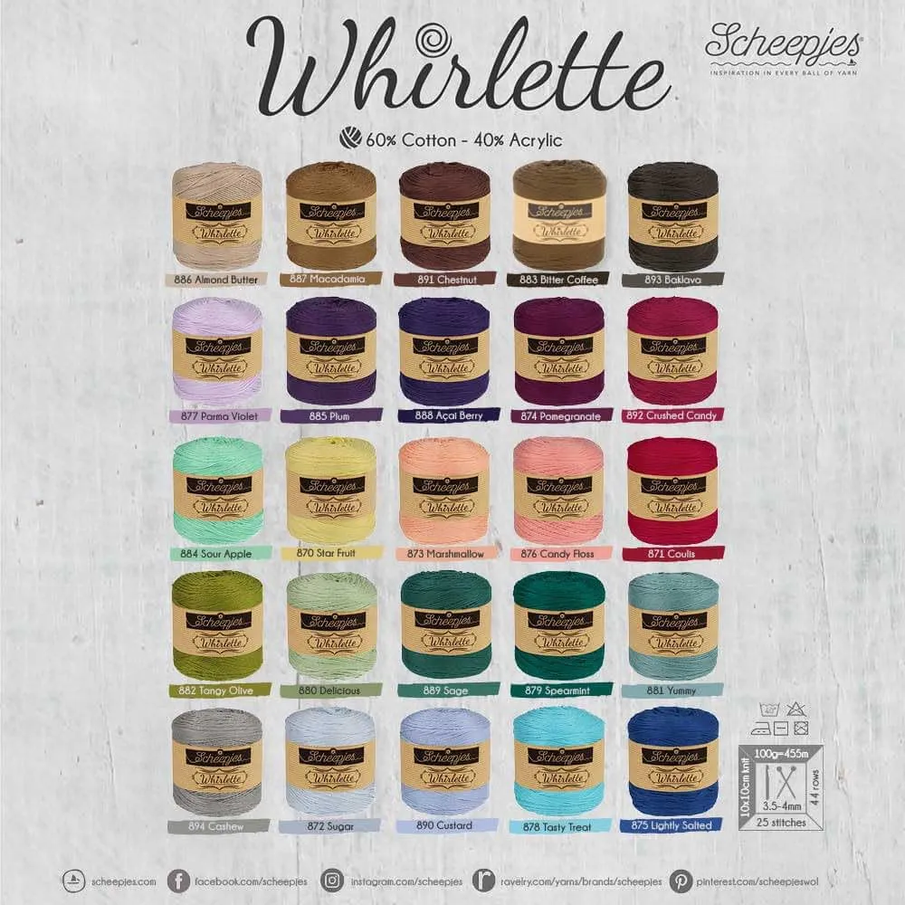 Scheepjes Whirlette 874 Granatapfel Garn 1x100g einfarbig