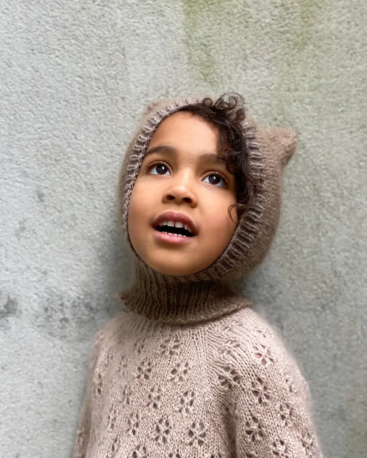 Knitting for Olive Baby Bear Balaclava Anleitung 6 Mon-8 J