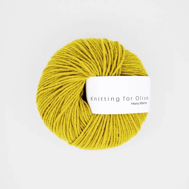 Knitting for Olive Heavy Merino Wolle Umami Gelb 50g Senf