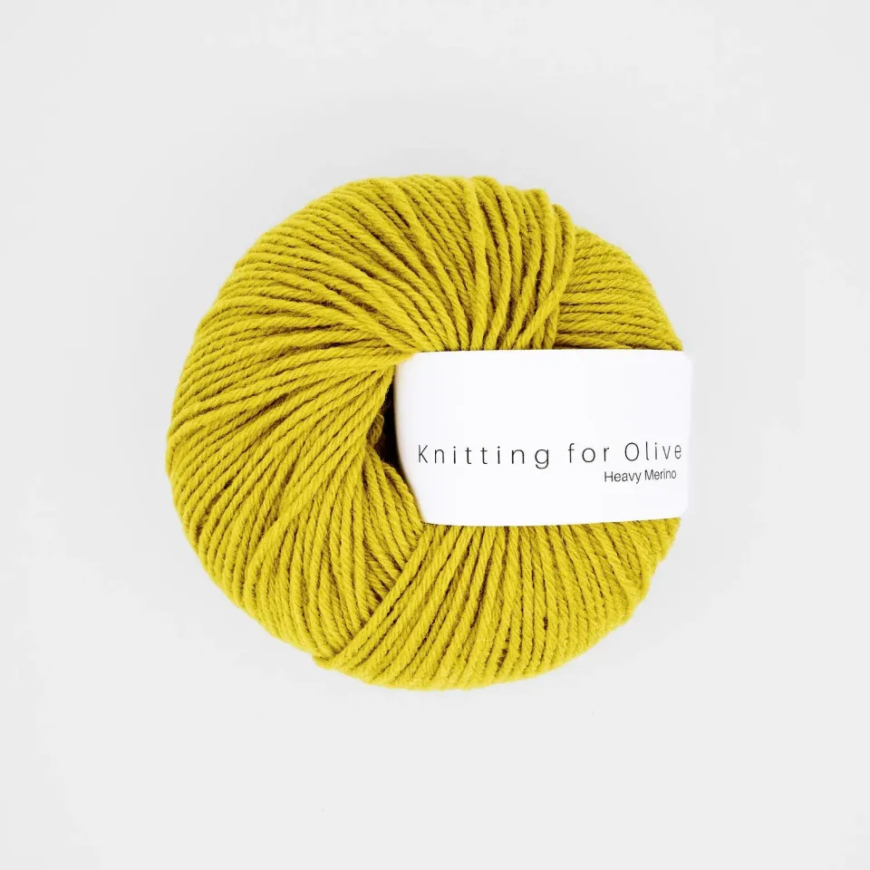 Knitting for Olive Heavy Merino Wolle Umami Gelb 50g Senf