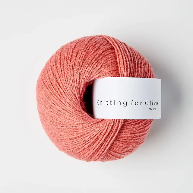 Knitting for Olive Merino Flamingo Wolle korallrosa