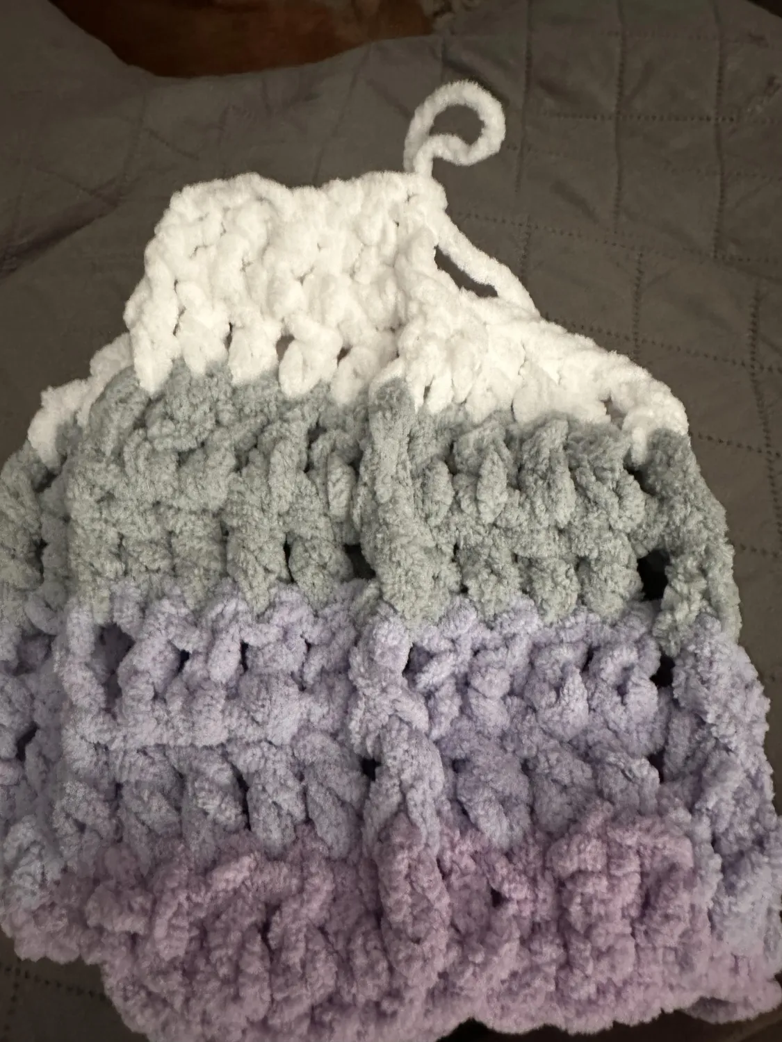 Bernat Baby Blanket Stripes Wolle Seaglass dick
