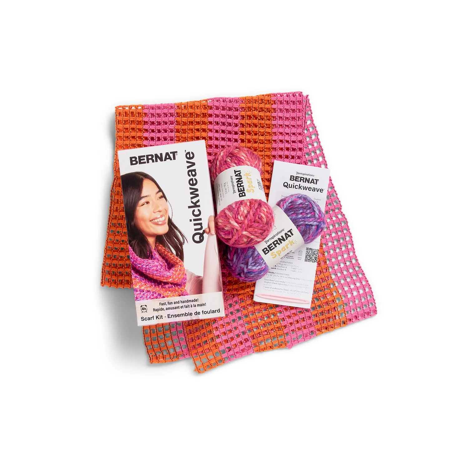 Bernat Quickweave Webset Schal Citrus Twist 140g