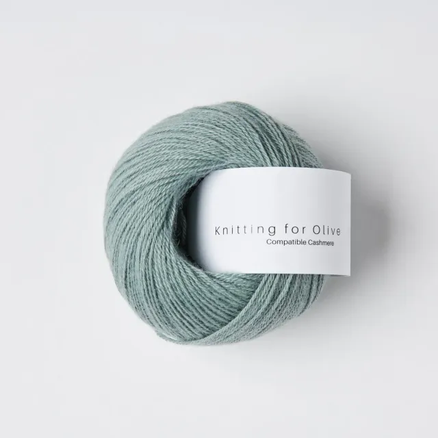 Knitting for Olive Compatible Cashmere Garn Dusty Aqua 25g