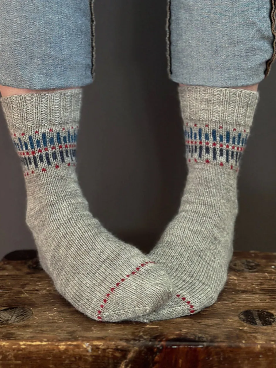 John Arbon Landmark Socks Strickset Exmoor 4-farbig