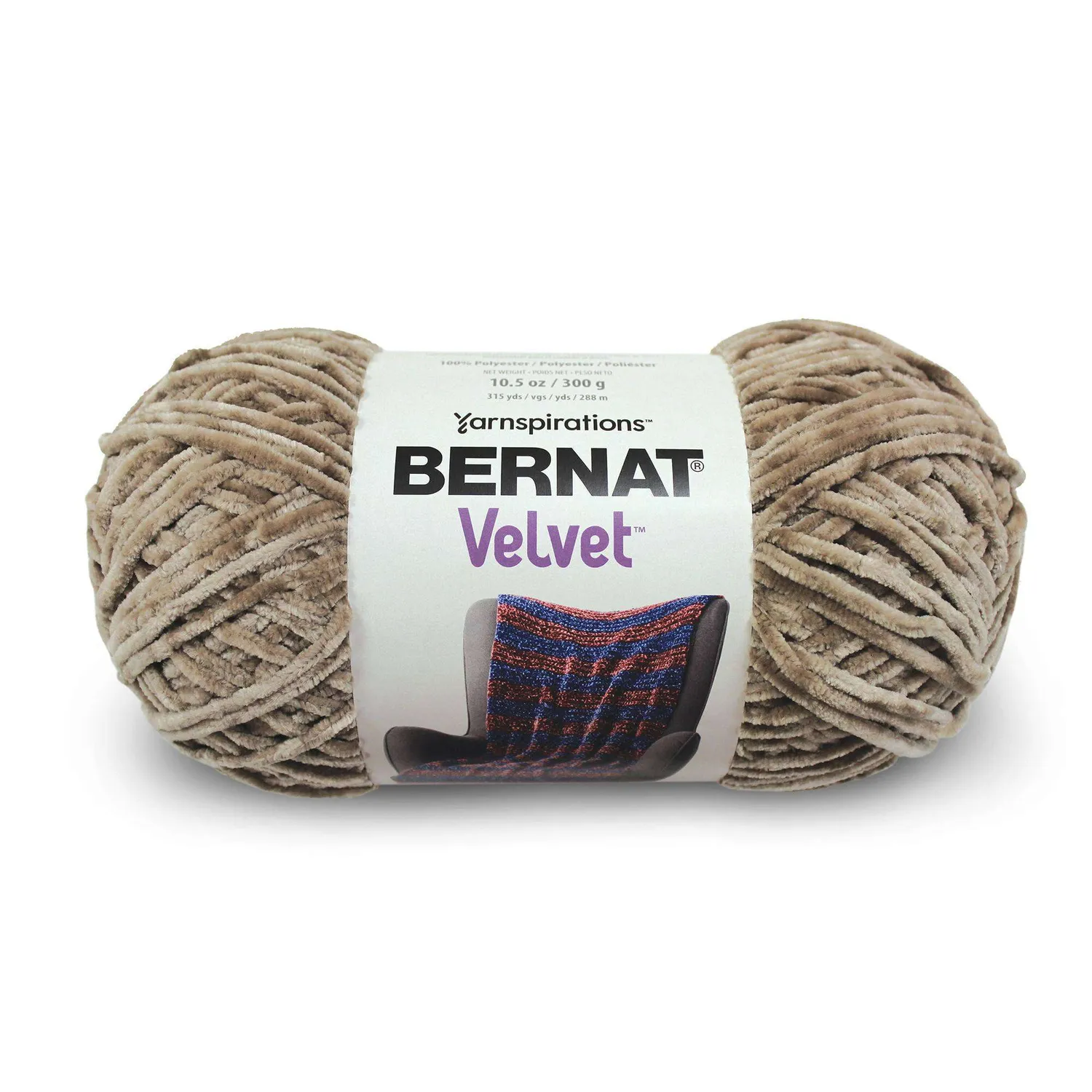Bernat Velvet Samtgarn Weiß Chenille weich