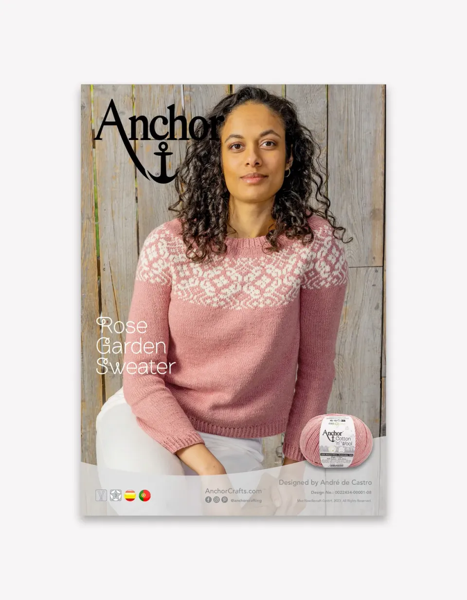Anchor Cotton n Wool Rose Garden Pullover Anleitung ES/PT