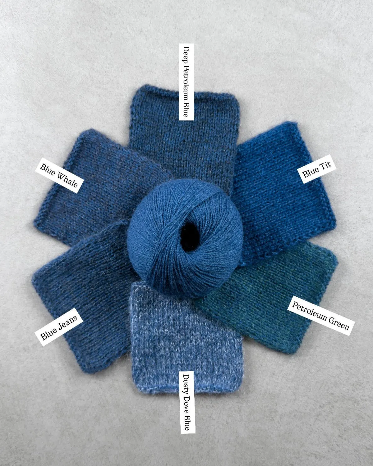 Knitting for Olive Merino Blue Tit Wolle 50g petrolblau