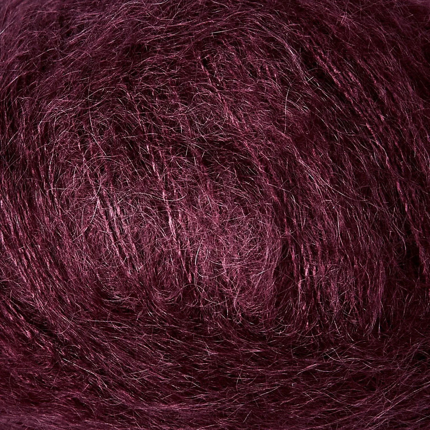 Knitting for Olive Soft Silk Mohair Wolle Bordeaux 25g dunkelrot