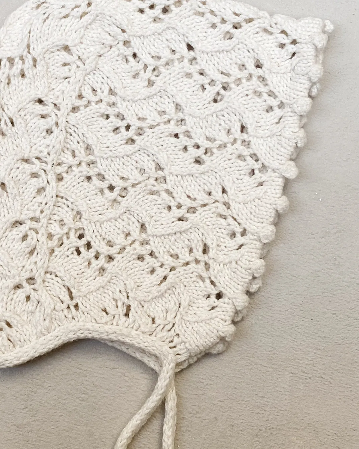 Knitting for Olive Holly Bonnet Strickanleitung Preemie-18M Spitze