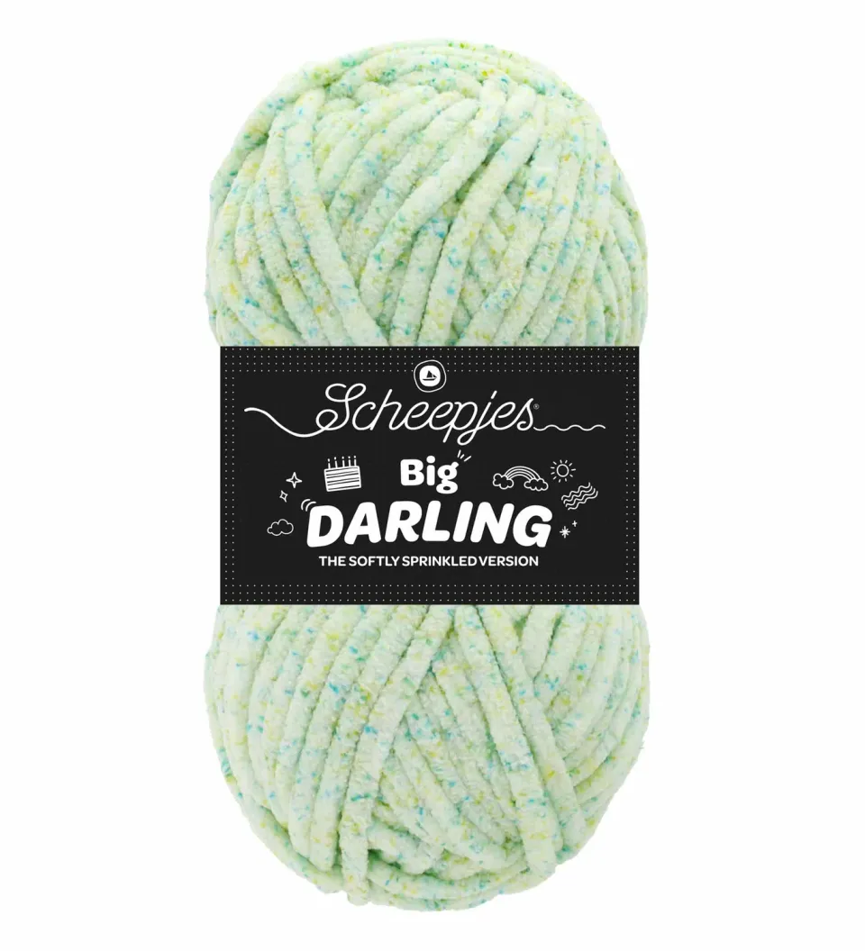 Scheepjes Big Darling Häkelgarn 06 Beach Day 150g blau-gelb