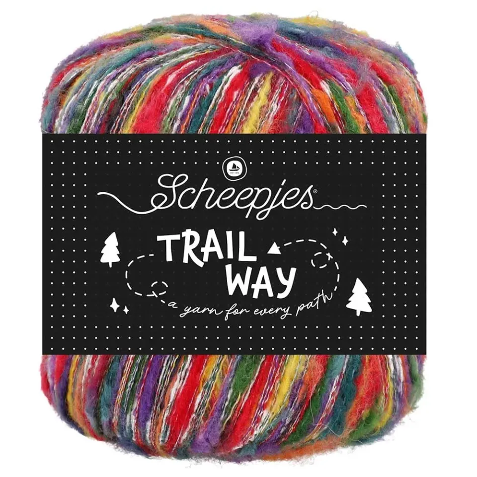 Scheepjes Trailway 002 Horizon Garn 50g Orange Grün Blau