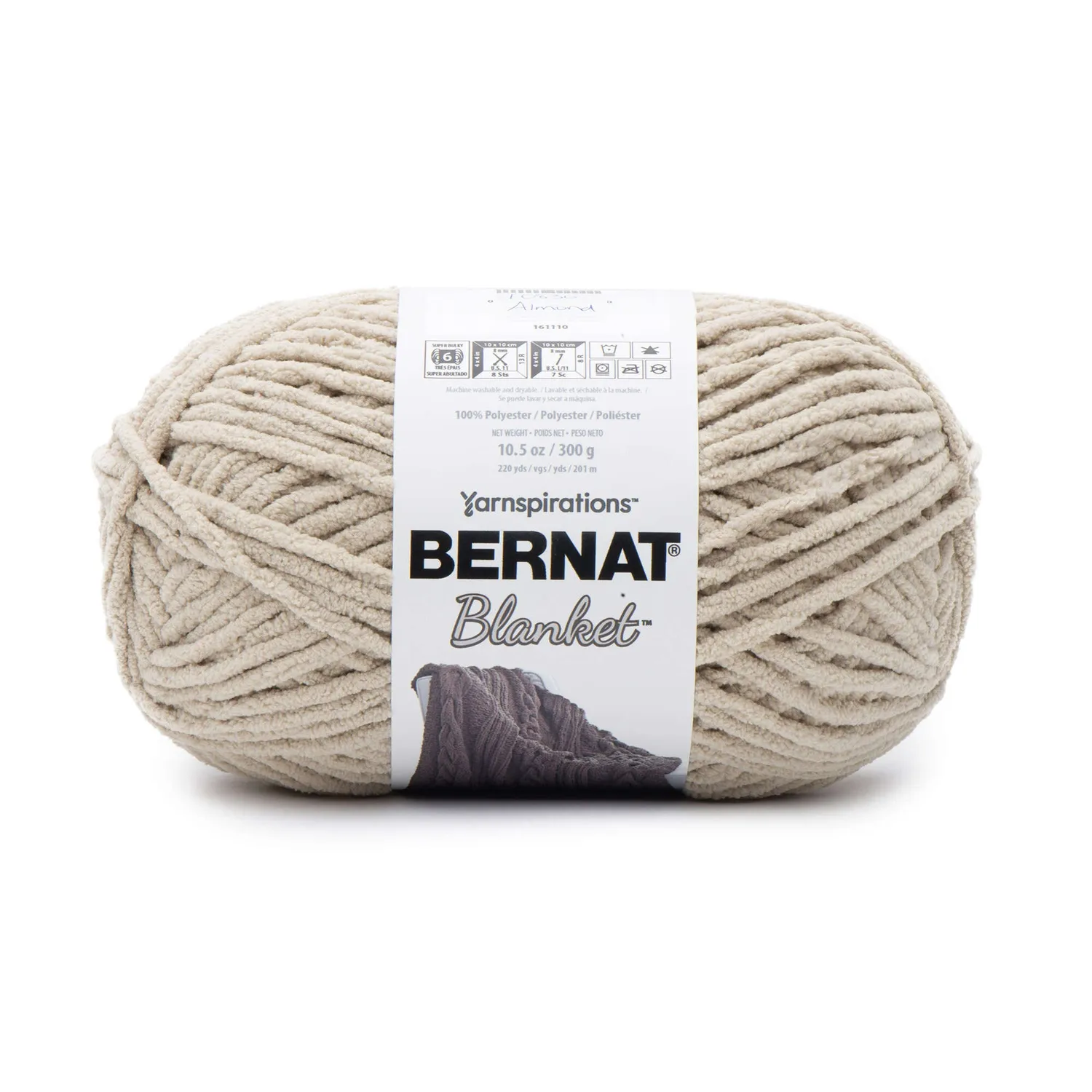 Bernat Blanket Chenillegarn 300g Polyester Deckenwolle