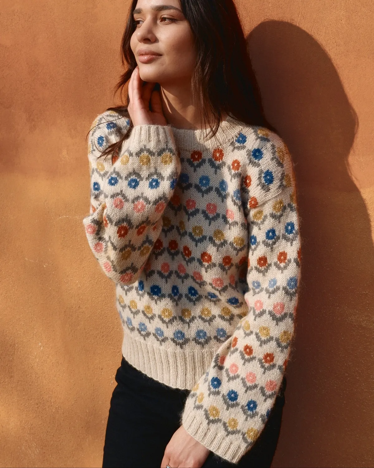 Knitting for Olive Anemone Sweater Strickanleitung Deutsch Fair Isle