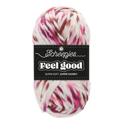 Scheepjes Feel Good 715 Good Vibes Wolle 150g Rotverlauf