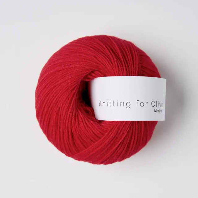 Knitting for Olive Merino Wolle Red Currant kühlrot