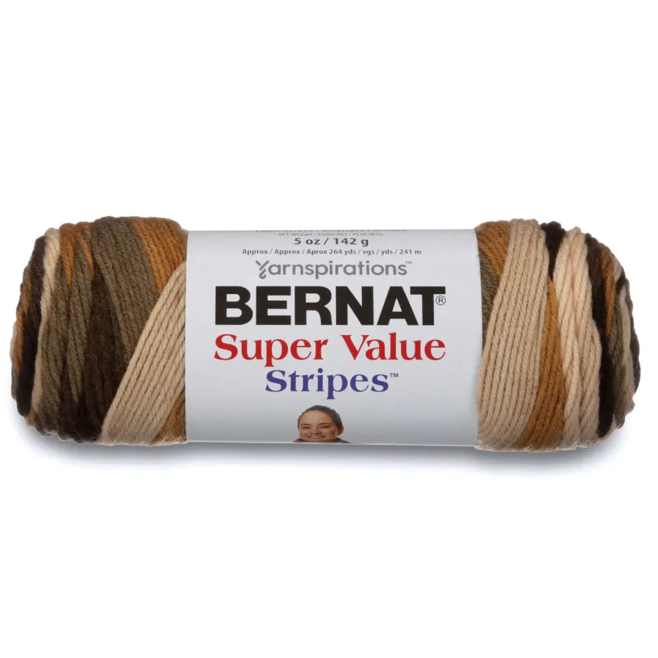 Bernat Super Value Stripes Garn selbststreifend Streifen