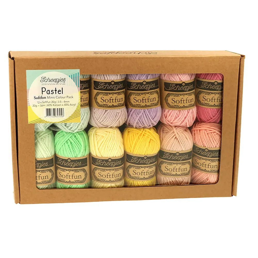 Scheepjes Softfun Jewel Colour Pack 12x20g Baumwolle