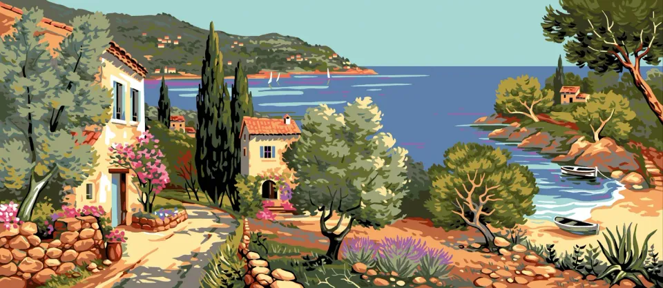Anchor Royal Paris Coast Gobelinbild 50x115cm Küste