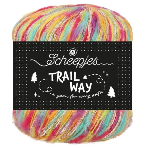 Scheepjes Trailway 001 Rainbows Garn 50g Rosa Gelb Lila