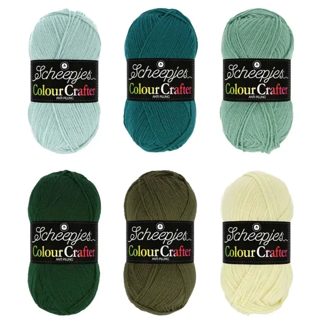 Scheepjes Colour Crafter Set 6x50g Die Veluwe Grün