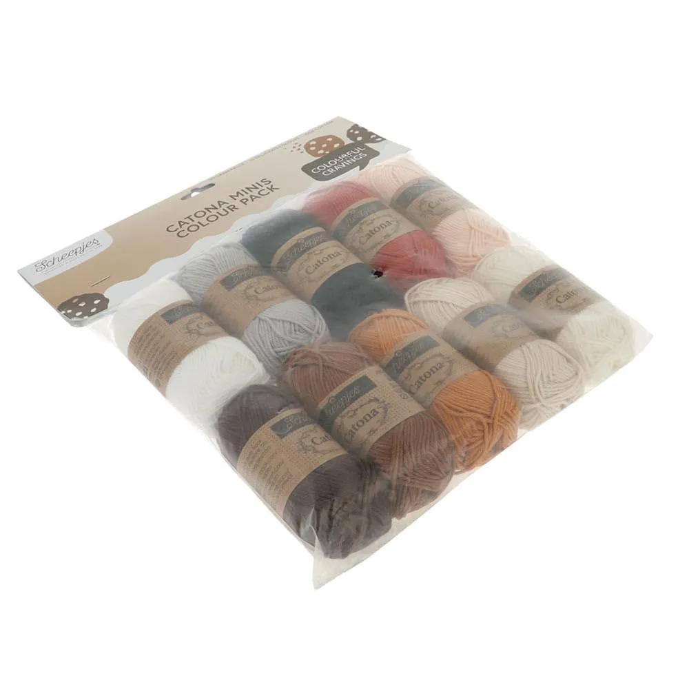 Scheepjes Catona Farbpaket Cookies Baumwollgarn 10x25g
