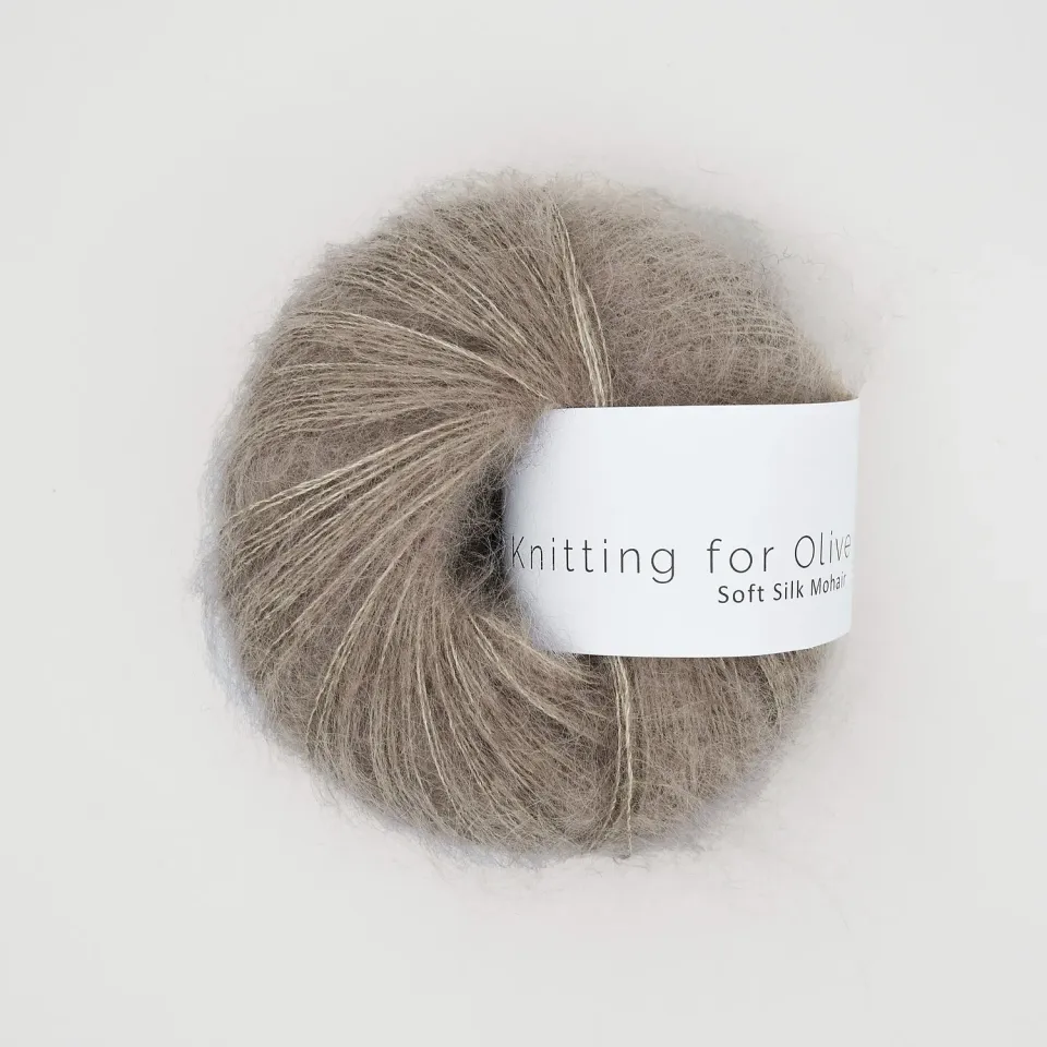 Knitting for Olive Soft Silk Mohair Cardamom 25g Braun