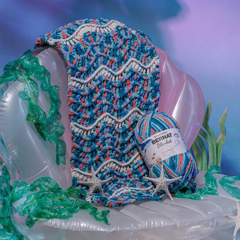 Bernat Blanket 2026 Chenillegarn 1000g Coral Reef plüschig