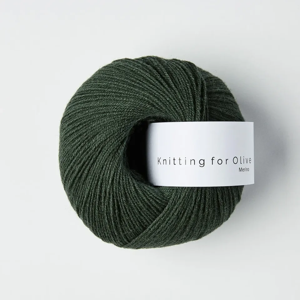 Knitting for Olive Merino Wolle Bottle Green 250m/50g