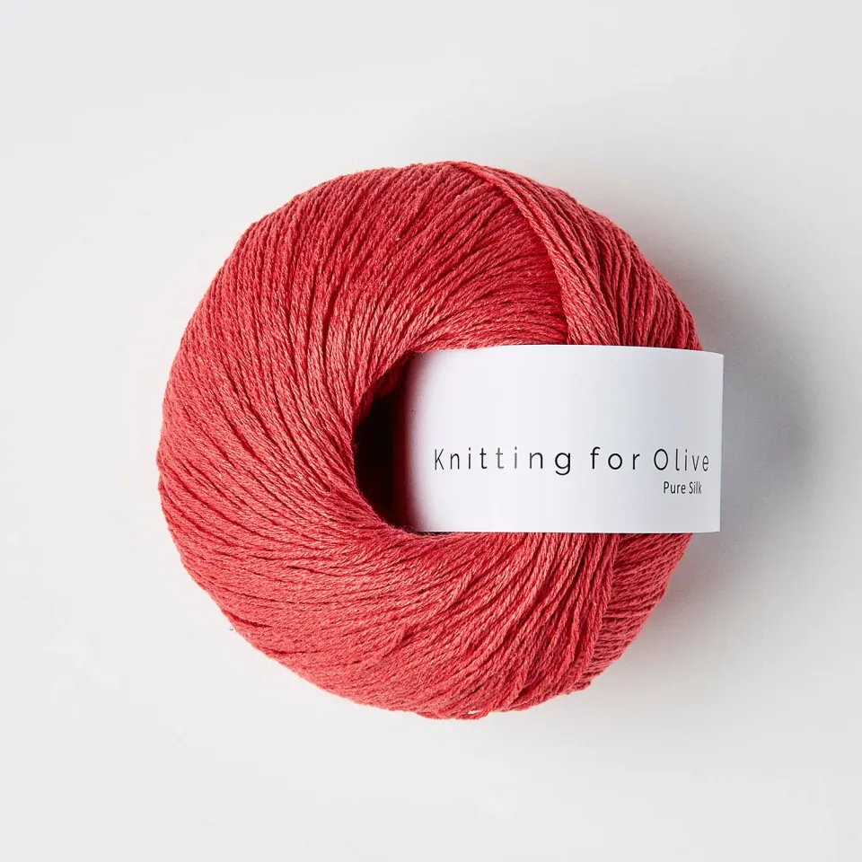 Knitting for Olive Pure Silk Watermelon Seidengarn Koralle