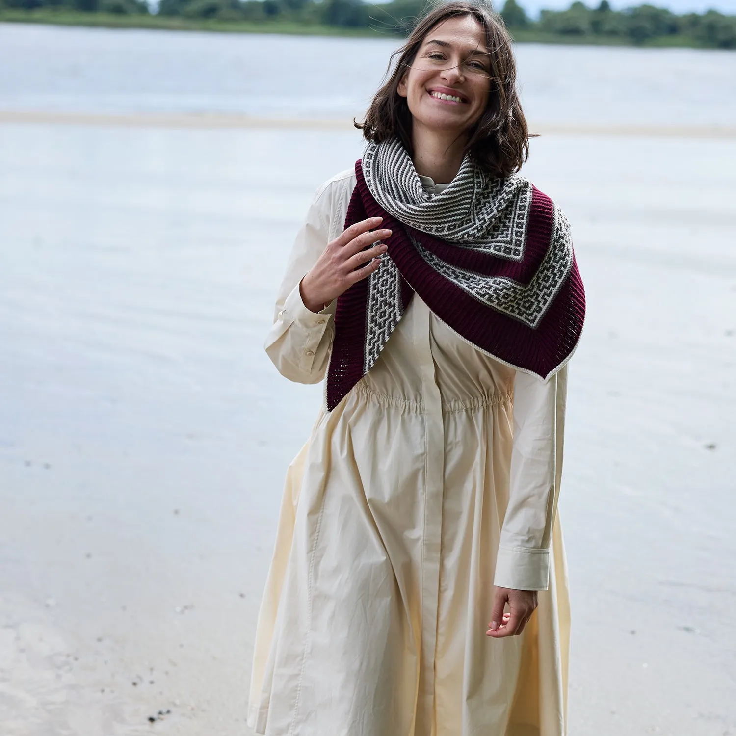 Rosy Green Wool True Love Tuch Strickanleitung Download Mosaik