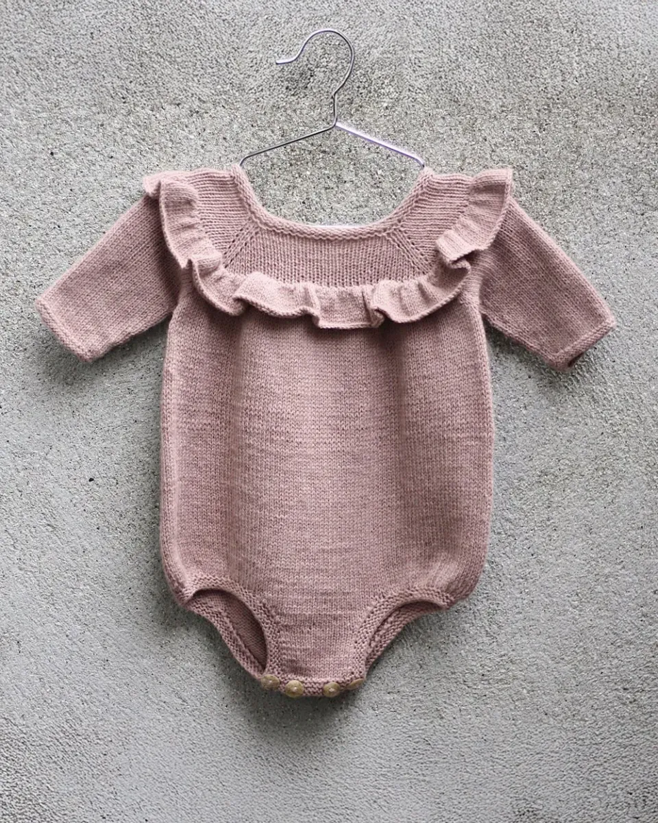 Knitting for Olive Ruffle Romper Strickanleitung Deutsch