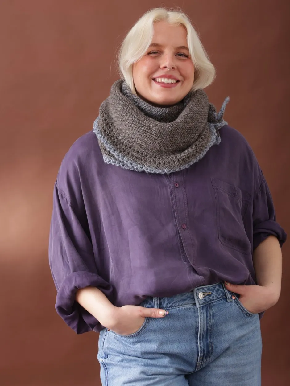 John Arbon Pothos Shawl Anleitung Zoe Snow Ash Tuch