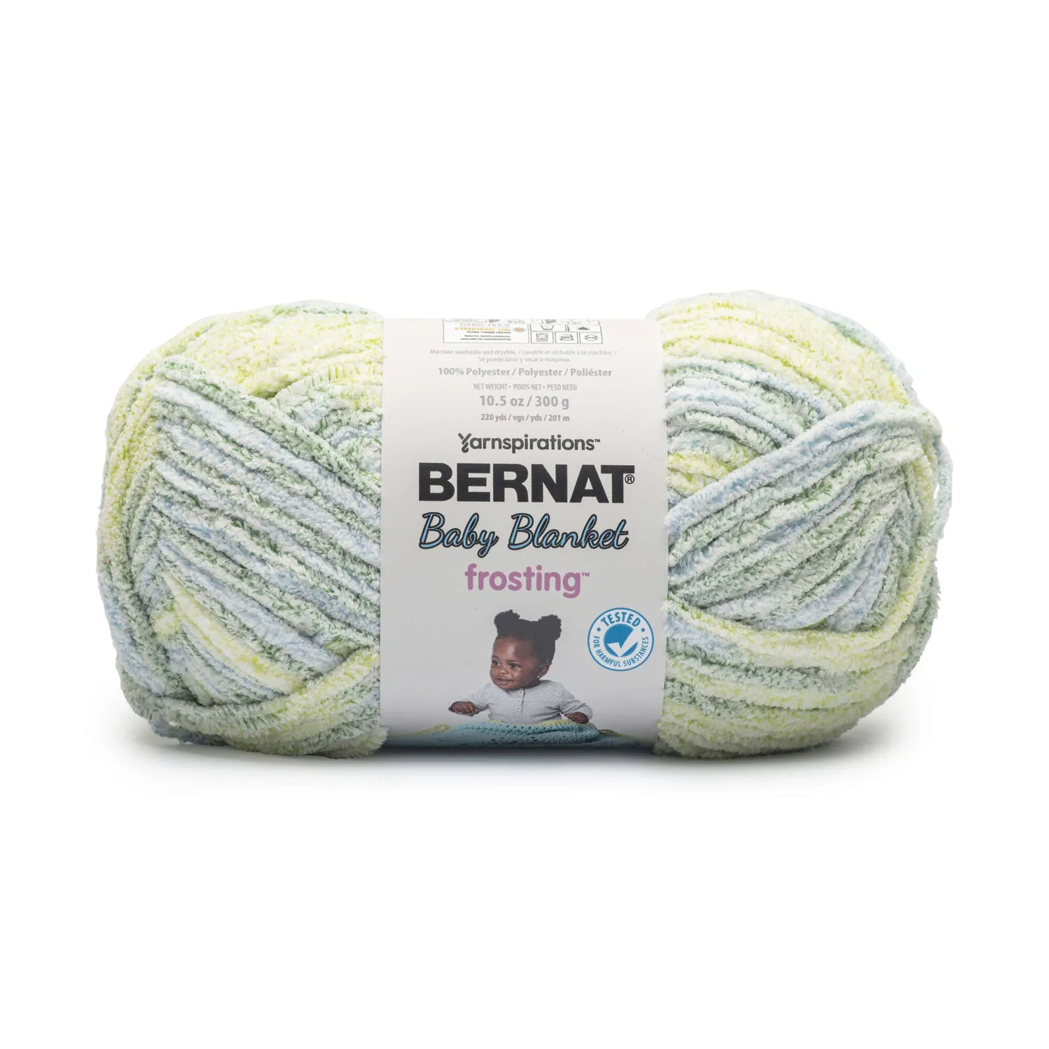 Bernat Baby Blanket Frosting Chenillewolle 300g Seaside samtweich