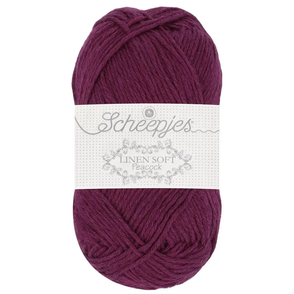 Scheepjes Linen Soft 619 Häkelgarn 50g grau matt