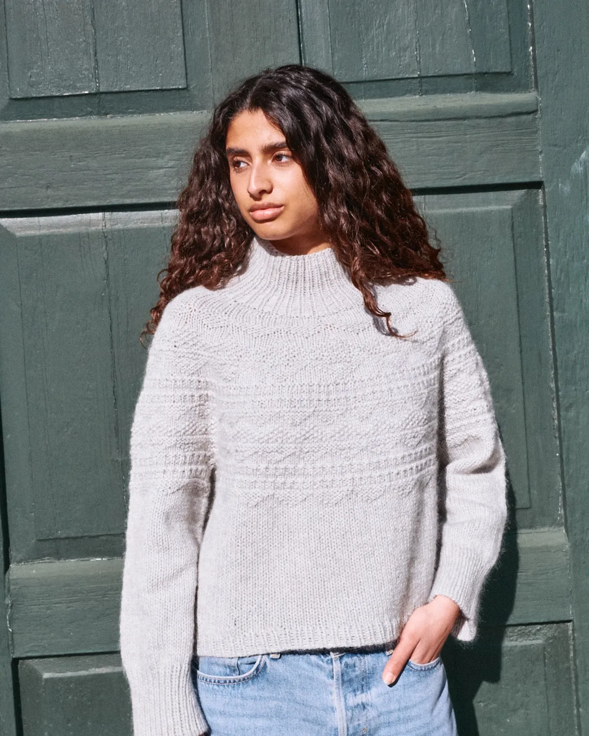 Knitting for Olive Marlin Sweater Strickanleitung Pullover Deutsch Rundpasse