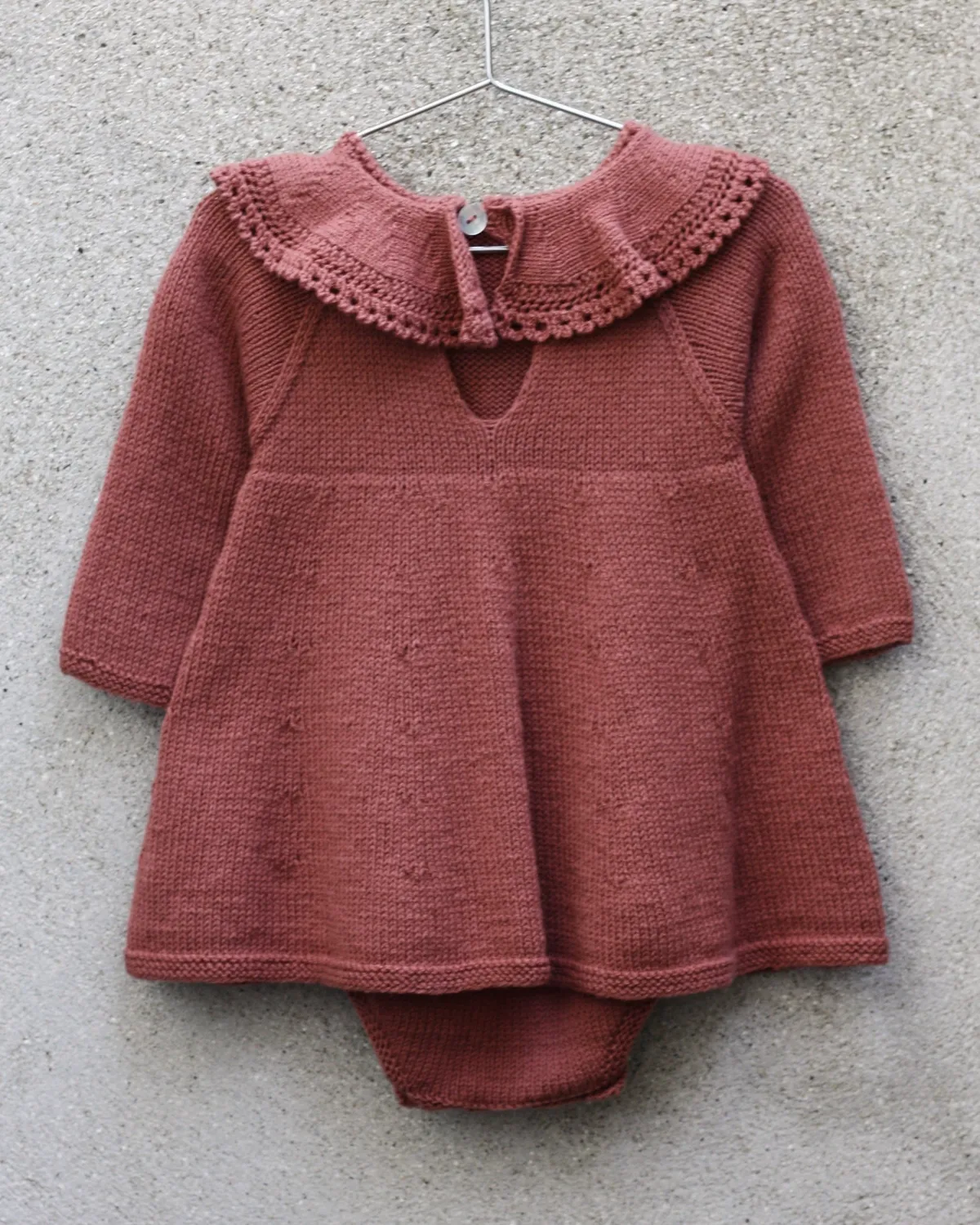 Knitting for Olive Agnes Romper Dress Strickanleitung Deutsch Fingering