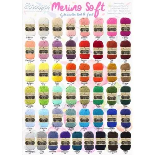 Scheepjes Merino Soft 613 Giotto Strickwolle 50g blau