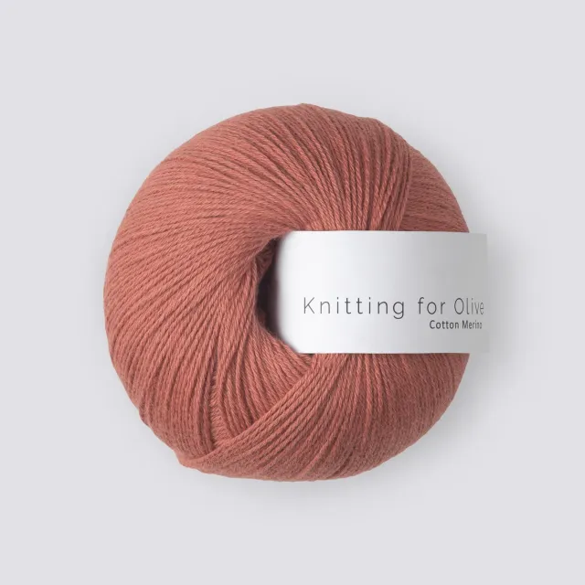 Knitting for Olive Cotton Merino Baumwollgarn Terracotta Rose 50g