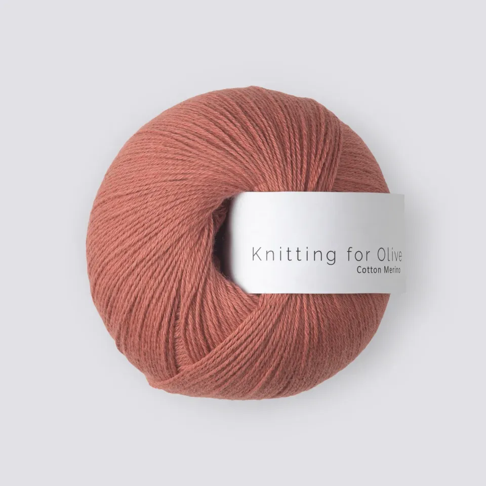Knitting for Olive Cotton Merino Baumwollgarn Terracotta Rose 50g