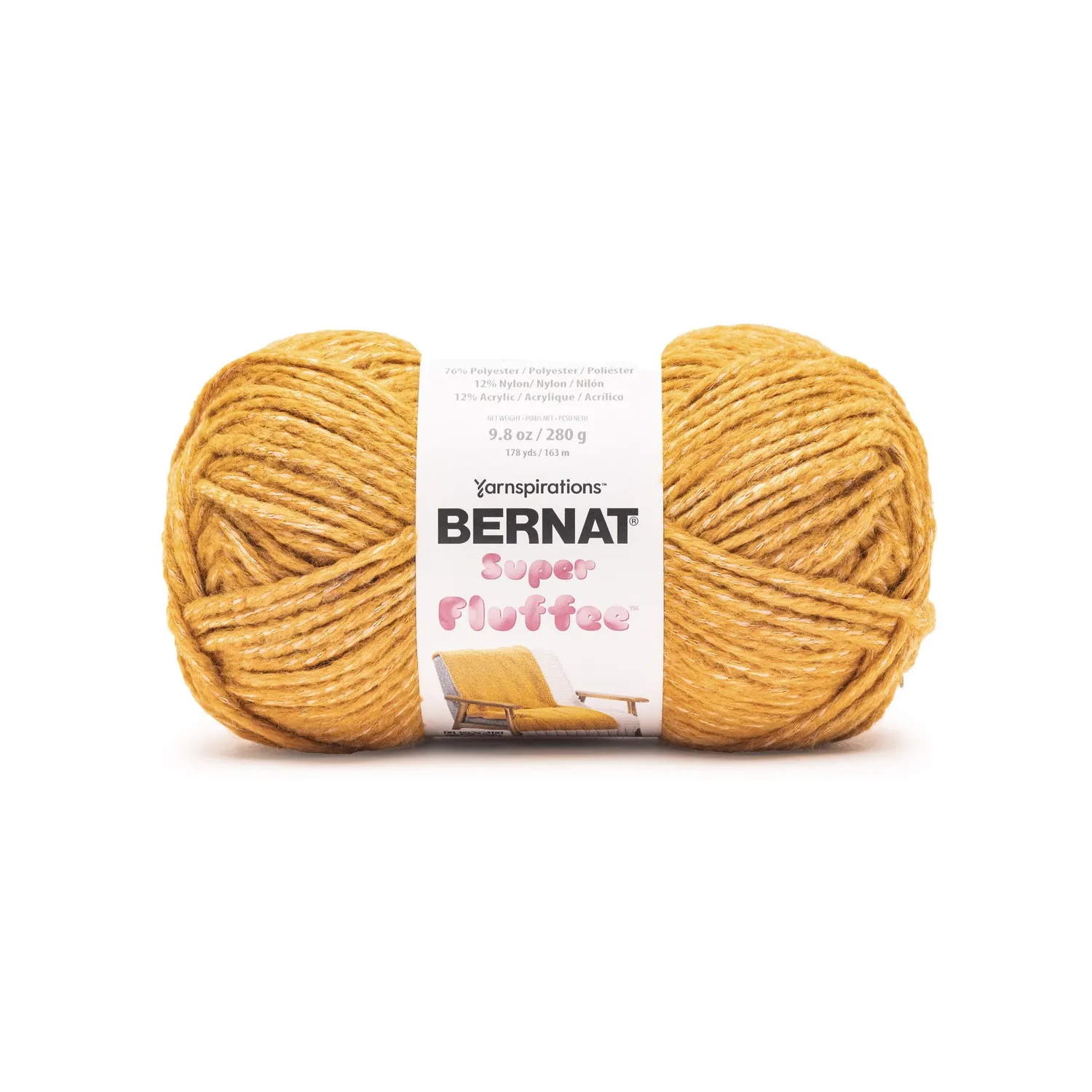 Bernat Super Fluffee Wolle 280g Coral super bulky Flauschgarn