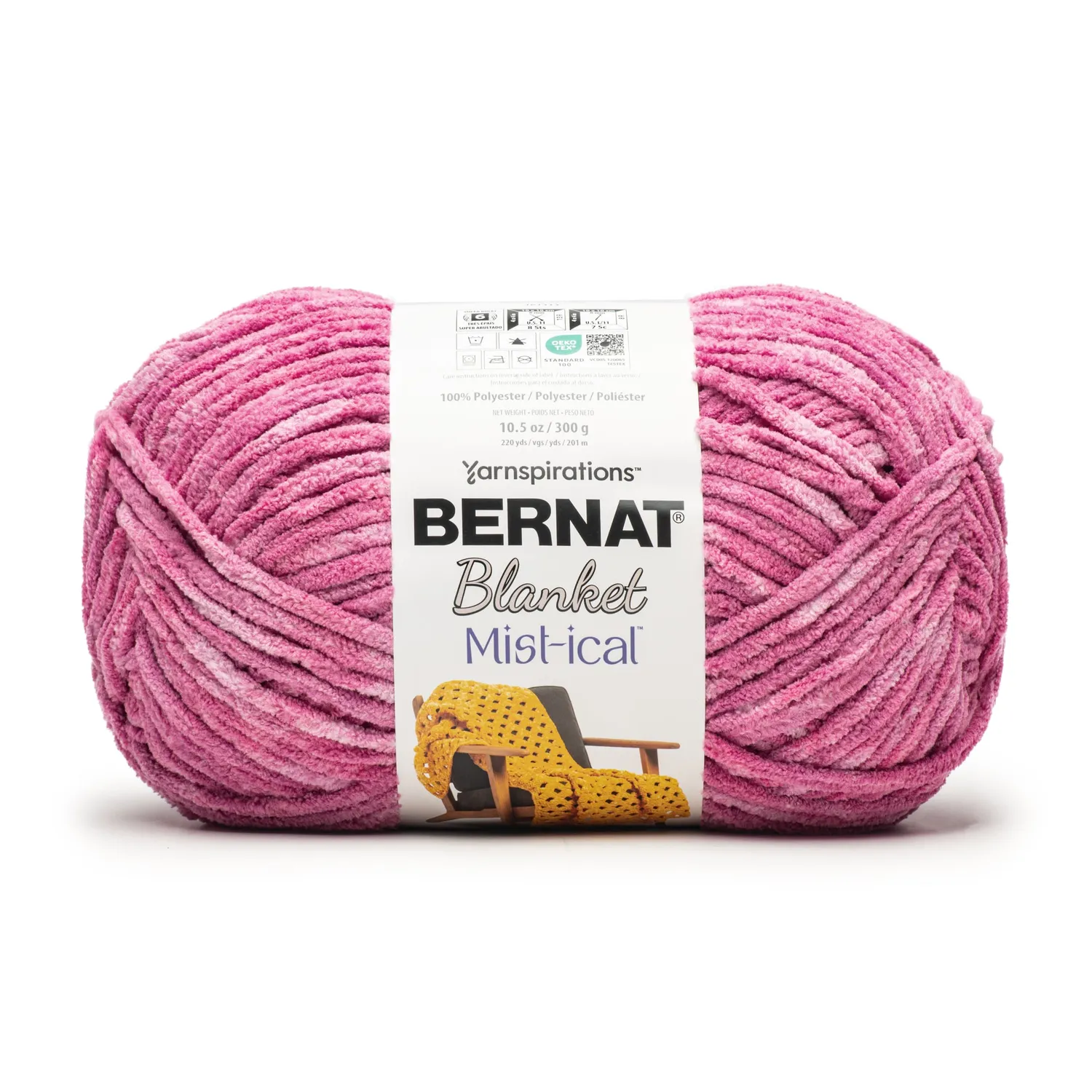 Bernat Blanket Mist-ical Chenillegarn 300g Marmor-Effekt