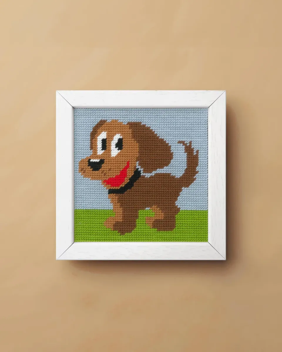 Royal Paris My Puppy Gobelin-Canvas 15x15 cm Kinder