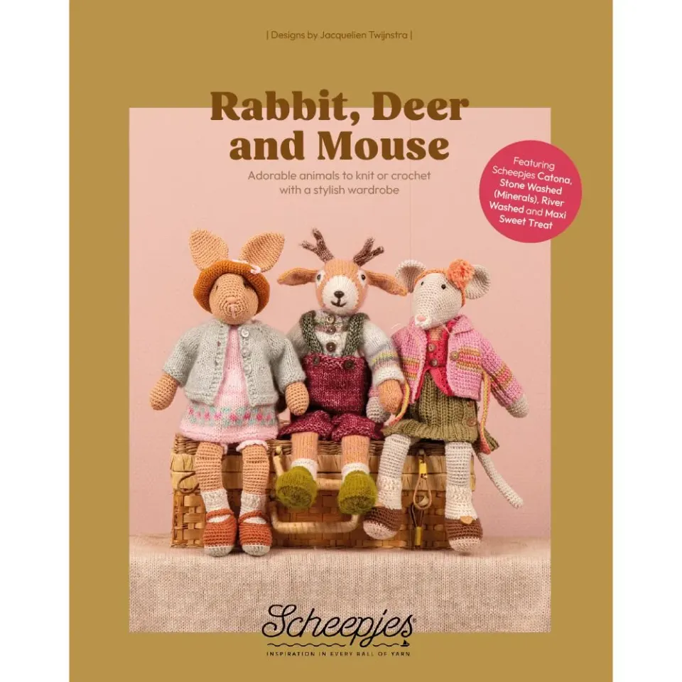 Scheepjes Rabbit Deer Mouse Strickbuch Tiere
